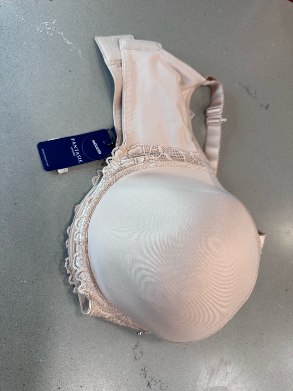 Fantasie Pale Blush Lace-Trim Molded T-Shirt Bra